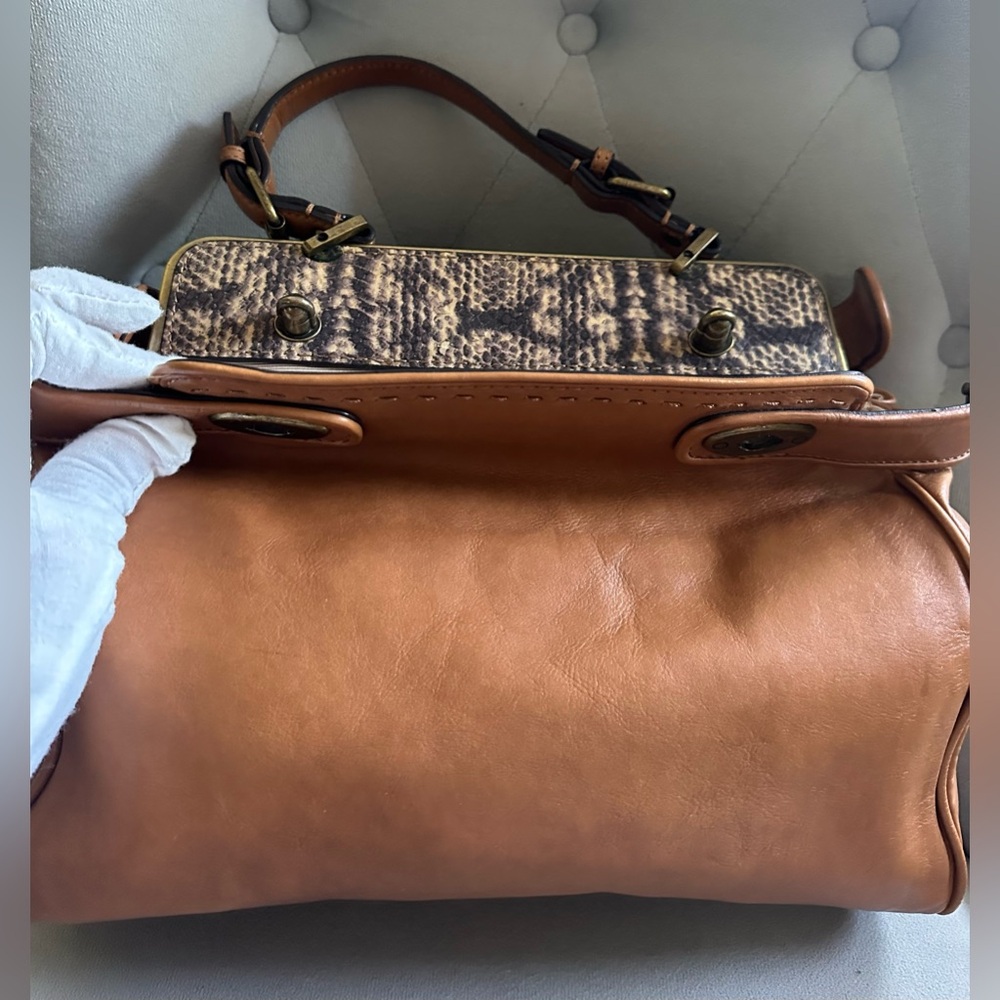 Talbots Tan Leather Shoulder Bag - Picture 5 of 15